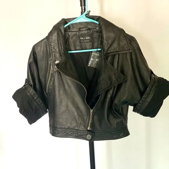 Rhys Dwfen Leather Jacket (M) LIKE NEW w/ original tags - Picture 4 of 6